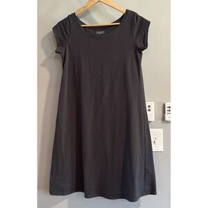 Eileen Fisher Dress Organic Cotton Stretch Jersey Shirt Dress Size‎ XS